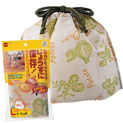 일본 야채보관주머니/뿌리채소 스톡백/고구마